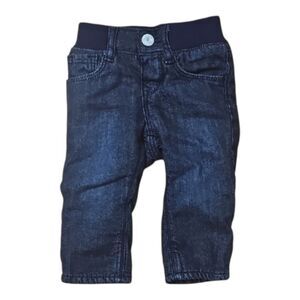 GAP Girls Navy Blue Fleece Jeans Straight Cut